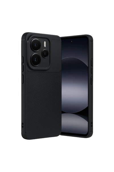 Generic Brand غطاء كربون للتركيز التلقائي لهاتف Xiaomi Note 14 5g - أسود