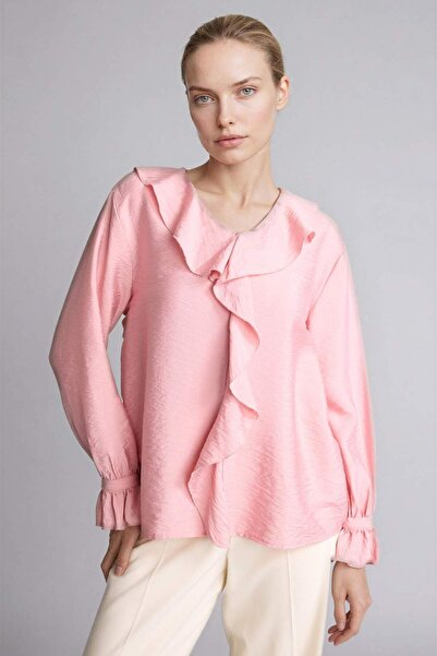 DeFacto Μπλούζα - Ροζ - Κανονική εφαρμογή