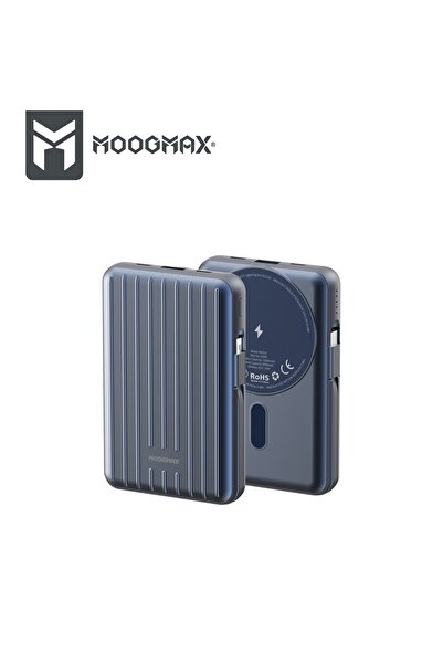 MOOG باور بانك لاسلكي 10000mAh مع كابل مدمج وشحن سريع – العدد 3 حبات
