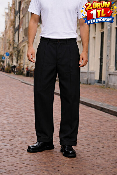 DAMGA JEANS Παντελόνι - Μαύρο - Basic