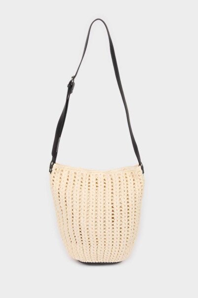 DeFacto Τσάντα ώμου - Εκρού - Απλό