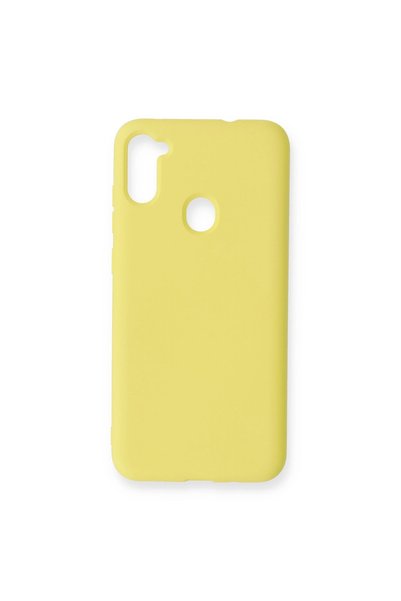 ArkhenX Samsung galaxy a11 case nano inner velvet silicone - yellow