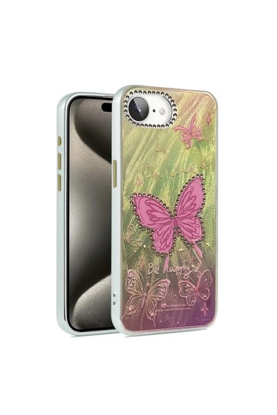 ArkhenX Apple iPhone 16E Case Blade Mirror Patterned Cover - Pattern 5