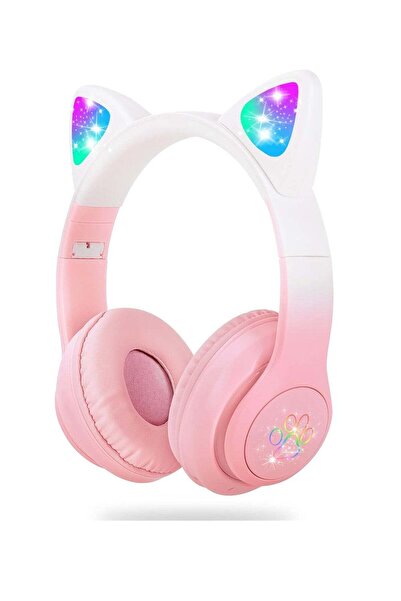 Generic Wireless Cat Ear Design Bluetooth Stereo Headphone