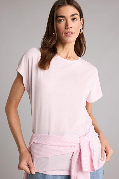 DeFacto T-Shirt - Ροζ - Δεν προσδιορίζεται