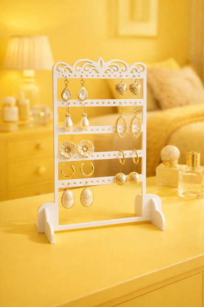 Tilekey Seramik Decorative Earring Stand Organizer – 3D Printed Jewelry Hange...