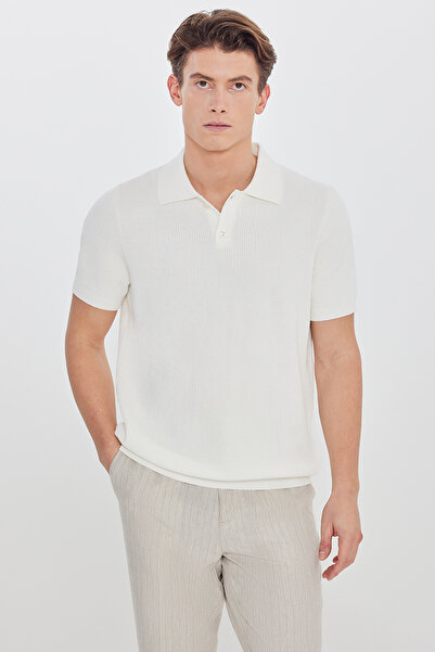 ALTINYILDIZ CLASSICS Κοντομάνικο polo - Εκρού - Κανονική εφαρμογή