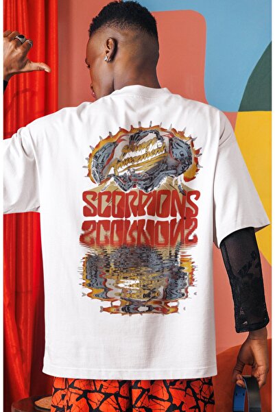 SEVBANO Scorpions rok metal muzički bend, majica sa leđnim printom, unisex, v...