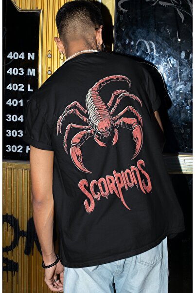 SEVBANO Scorpions rok metal muzički bend, majica sa leđnim printom, unisex, v...