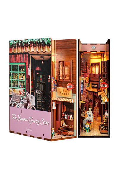 Tonecheer 3D Παζλ, Γωνιά Βιβλίου Ιαπωνικό Παντοπωλείο, Ξύλο, Tonecheer, 134 κ...