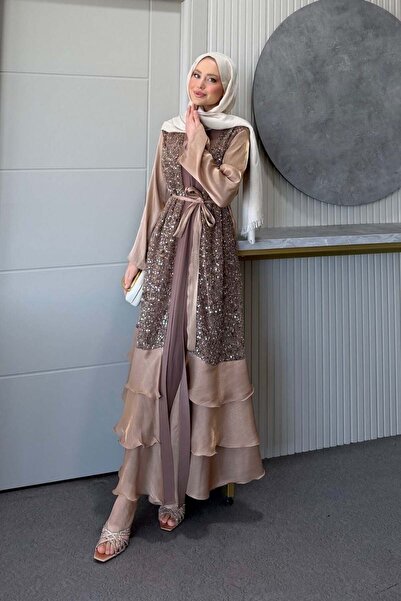 Şulemoda Giyim Λιτό βραδινό φόρεμα - Πολύχρωμο - Μακρύ