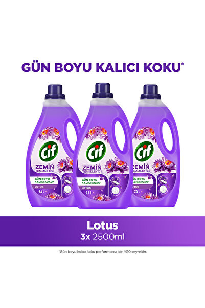 Cif Zemin Temizleyici Lotus 2500 ml x3