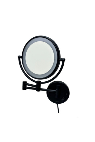 Orisa Orisa Led Magnifying Mirrors Heavy Led Black 8 Inch