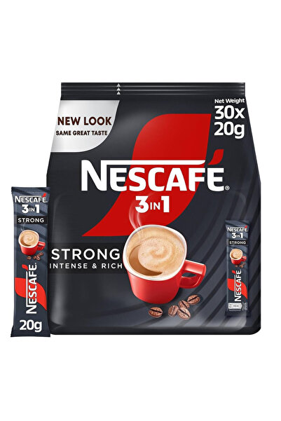 Nescafe قهوة سريعة التحضير 3 في 1 سترونغ قوى وغنى من نسكافيه