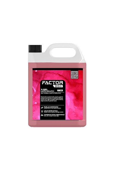 Factor360 X GEL Lastik Parlatıcı Jel 5 KG