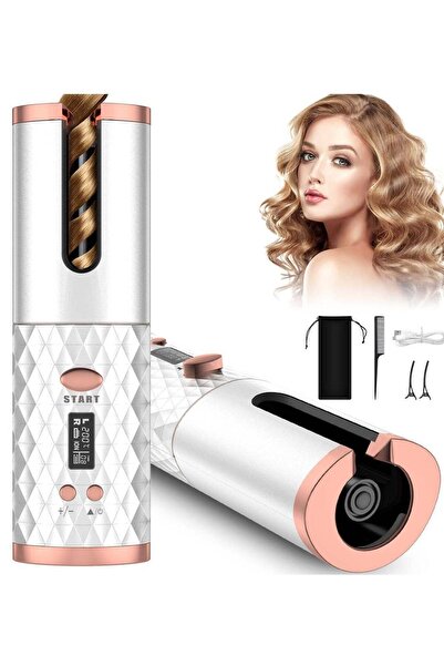 Arabest Automatic Curling Iron, Cordless Auto Hair Curler, Ceramic Rotating H...