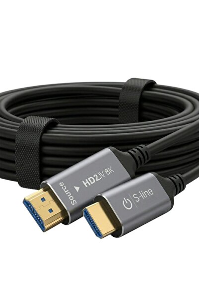 S-Line Sline 8K V2.1 Fiber Optik HDMI Kablo - 10Metre