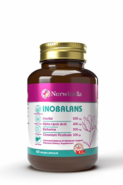 Norwitella Inobalans Kadın Sağlığı Takviyesi 60 Vegan Kapsül – İnositol, Berb...