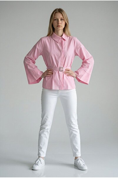 WYNA BOUTİQUE Πουκάμισο - Ροζ - Casual