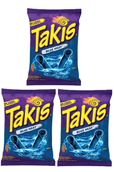 Pofika TAKİS Blue Heat Hot Chili Pepper Tortilla Chips 90gr 3 ADET Fırsat Seti