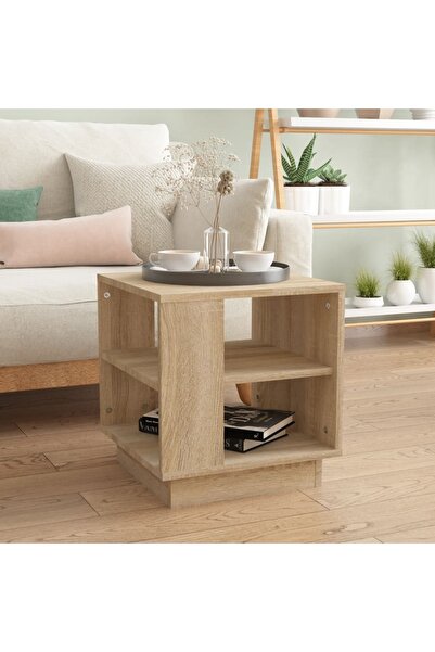 vidaxl Τραπεζάκι σαλονιού Δρυς Σονόμα 40x40x43 εκ.