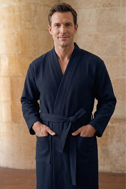 Motif Mağaza Μπουρνούζι - Ναυτικό μπλε - Απλό