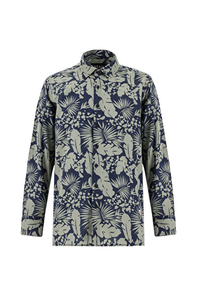 Abdullah Kiğılı Βαμβακερό μακρυμάνικο πουκάμισο με κανονική εφαρμογή