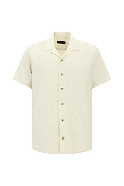 Abdullah Kiğılı Πουκάμισο - Εκρού - Αθλητισμός