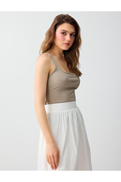 Jimmy Key Πλεκτό εσώρουχο με τετράγωνο λαιμόκοψη από βιζόν