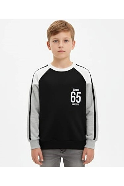 Yonca Çocuk Hay Kids 24092 Boy's Crew Neck Sweatshirt