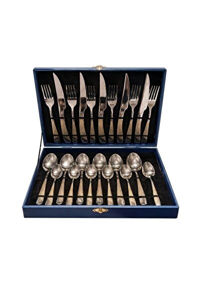 OEM AYBR HOME Σετ Μαχαιροπίρουνα Πολυτελείας, Ανοξείδωτο Ατσάλι, 24 Τεμάχια, ...