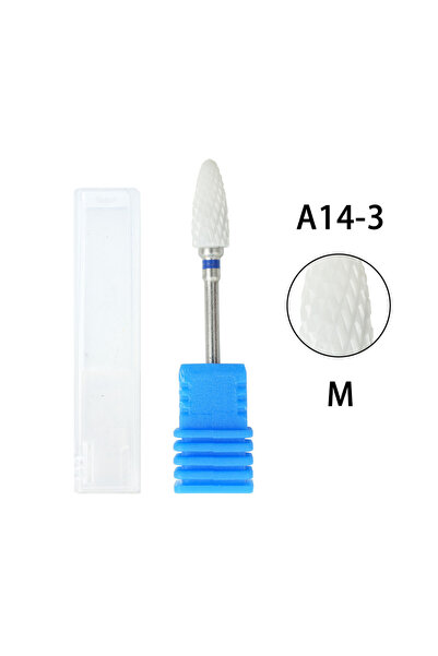 Choice11 A14-3 1Pcs Ceramic Milling Cutter Nail Drill Bits Electric Manicure ...