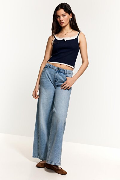 LEFTIES Geniş paça jean