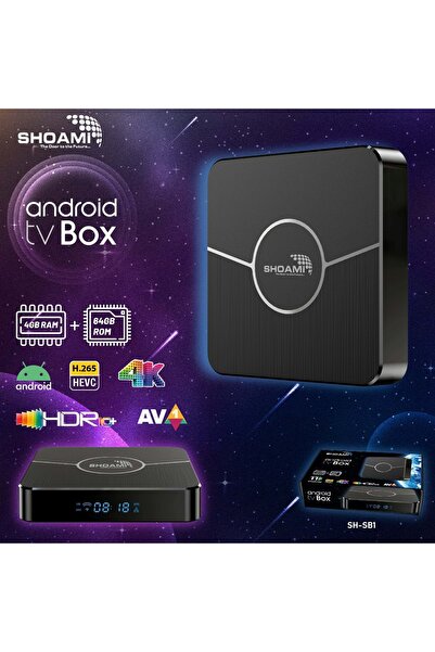 Midcom SH-SB1 4K 4+64 Android Tv Box