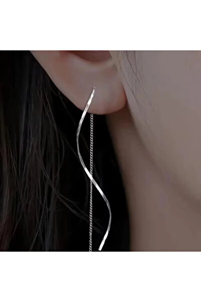 Choice1 AEH70165-2 Simple Versatile Women Long Tassel Earrings With Fashionab...