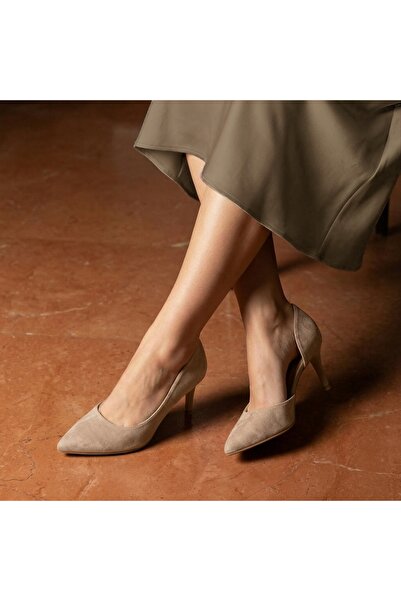 OEM Γόβες με ψηλό τακούνι - Μπεζ - Μεσαία τακούνια (5-9 cm)