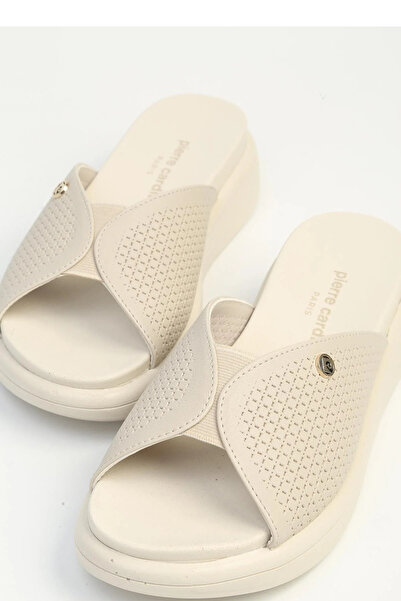 Pierre Cardin Άνετες γυναικείες παντόφλες με λεπτομέρεια από καουτσούκ στο μπ...