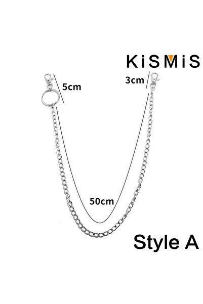 Choice1 Style A KISMIS 1PC Punk Street keychain trousers pants chain Multi La...