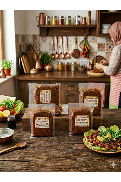 adıyaman şifalı çiğköfte 4 adet 500 gr vakumlu çiğköfte