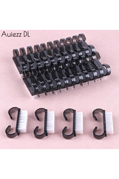 Choice1 50Pcs 50/100Pcs Plastic Nail Brushes For Nail Cleaning Powder Remover...