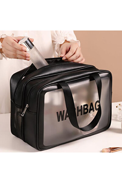 Choice black Travel Origanizer Extra Large Transparent Dry Wet Separation Mak...