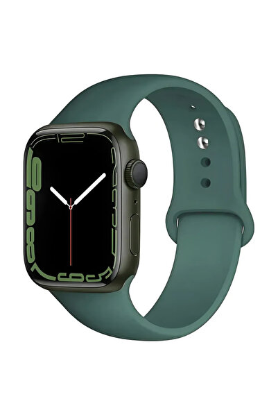 Choice حزام ساعة من السيليكون الأخضر الصنوبري مقاس 38 40 41 S10-42mm SM 40 لس...