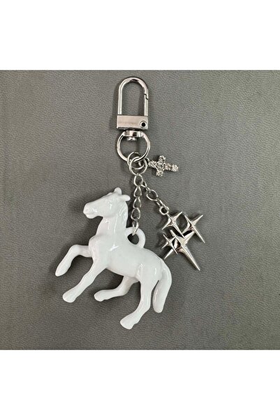 Choice3 05 Cute Acrylic Cartoon Animal Stereoscopic Small Horse Keychain for ...