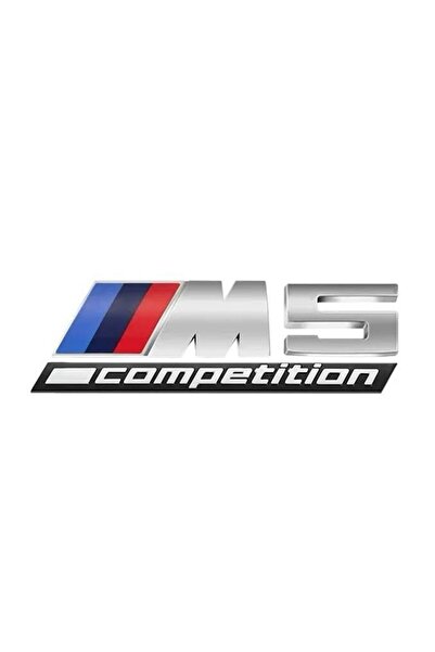 idealaksesuar حروف مطبوعة على صندوق السيارة BMW M5 Competition باللون الفضي -...