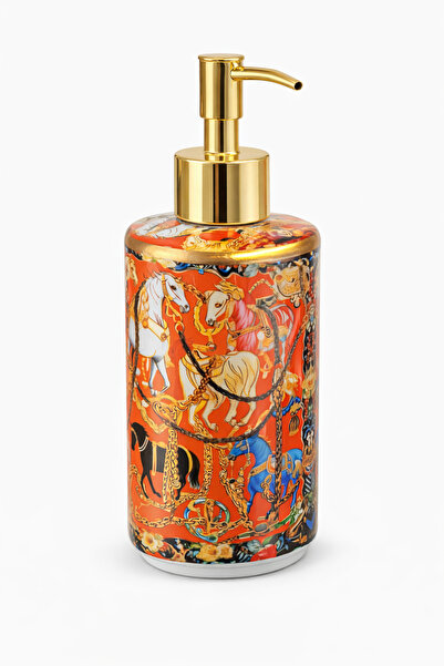 ARVALE Διακοσμητικός διανομέας υγρού σαπουνιού με μοτίβο αρχαίου παλατιού, χρ...