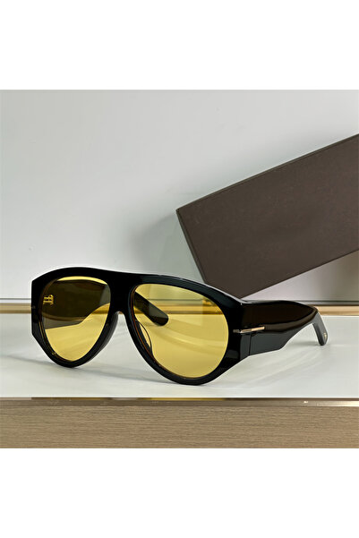 Choice4 YELLOW New Oversized Pilot Sunglasses Women Fashion Luxury Big Frame ...