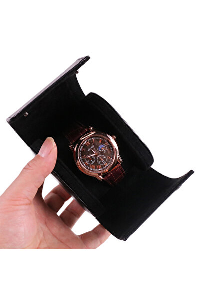 choice2 1 slots black PU Leather Watch Case Classic Travel Storage Dust-proof...