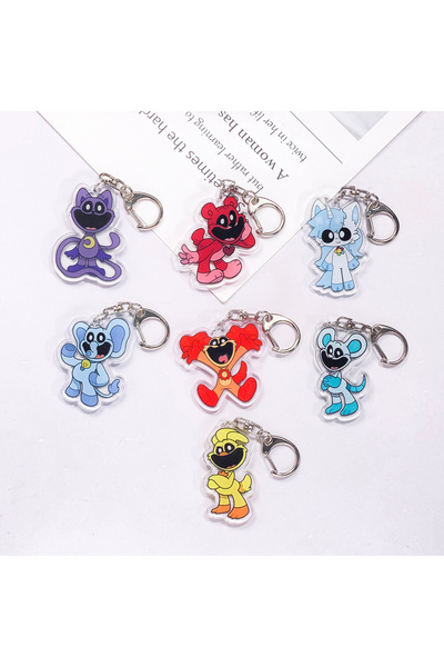 Choice6 5 cm 8 1/7Pcs Cartoon Poppy Playtime Acrylic Car Keychain Accessories...
