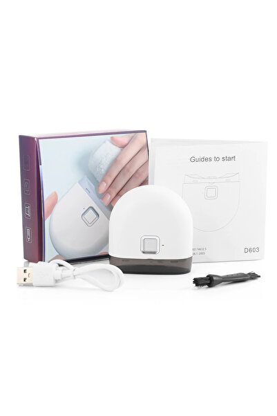 Choice white With Light Rechargeable Electric Nail Clipper - Automatic Grindi...