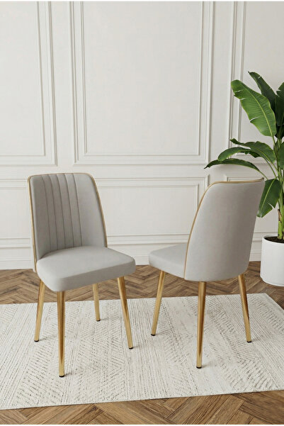 DEREN HOME Ada Gold 1 Adet Silinebilir Baby Face Kumaş Metal Ayak Mutfak Salo...